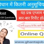 अनुसूची क्या है संविधान में अनुसूची क्या है परिभाषा