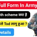 TOD Full Form in Army
