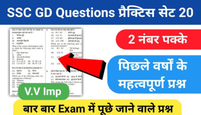 SSC GD Previous Year GK Questions Quiz