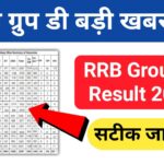 RRB Group D Result Update Today 2022