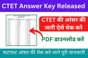 CTET Answer Key Released 