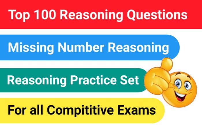 Top 100 Missing Number reasoning Questions For Compititve Exams