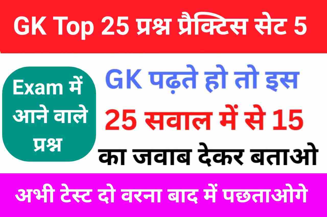 Top GK Questions Practice Set