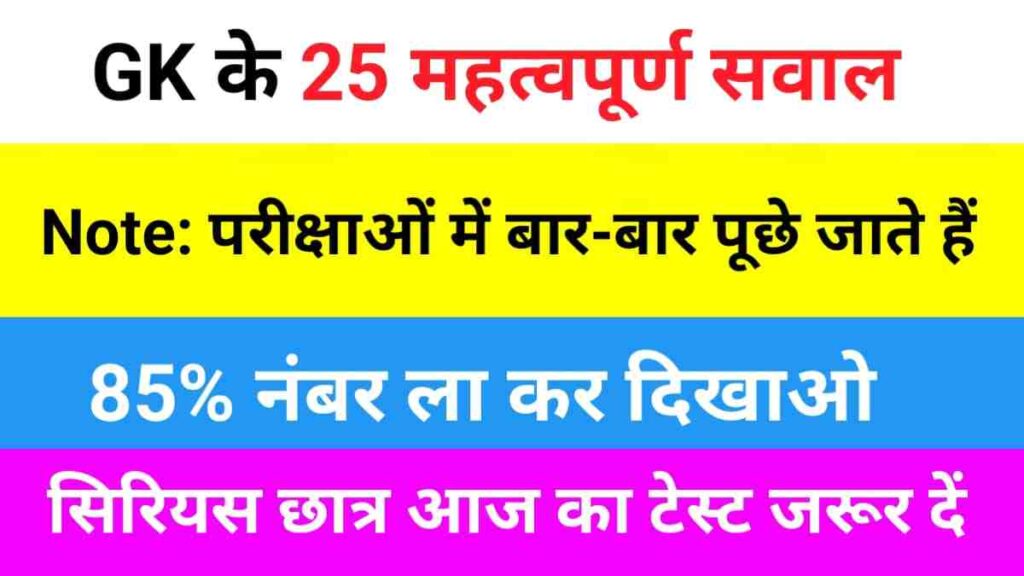 GK Questions Quiz