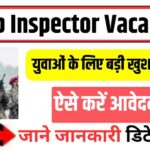 Sub Inspector Vacancy 2024