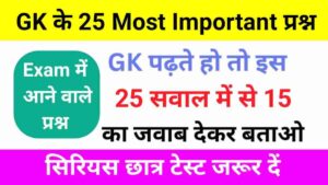 Most Important GK Questions