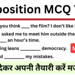 Preposition MCQ Questions Online Test