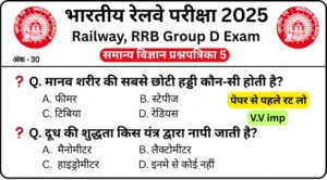 RRB Group D Exam Science Mock Test SET-5