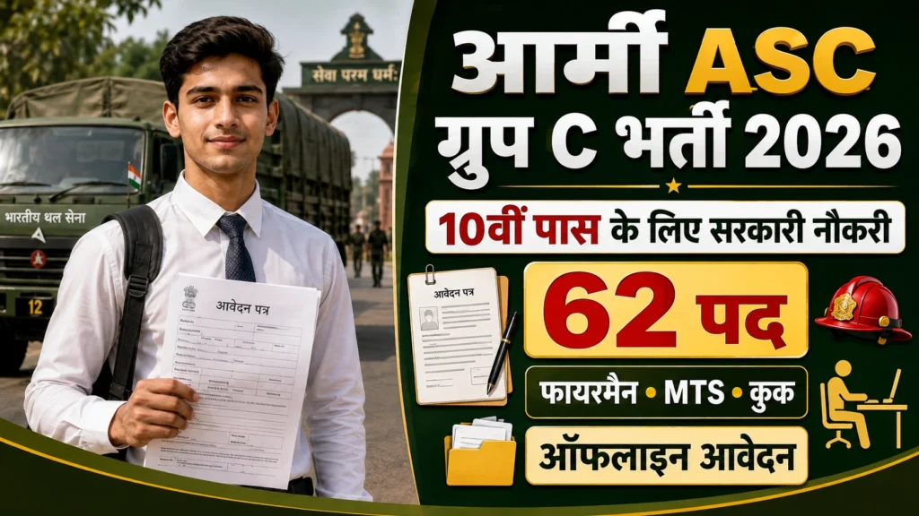 Army ASC Group C Recruitment 2026