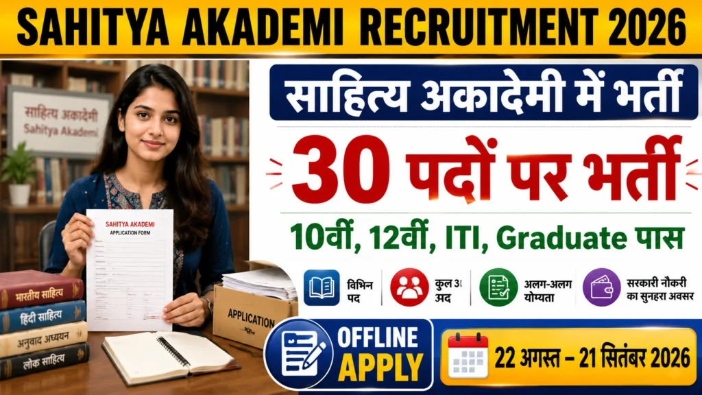 Sahitya Akademi Recruitment 2026