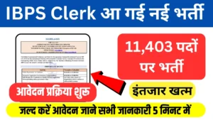IBPS Clerk Vacancy 2026