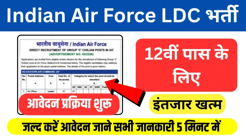 Indian Air Force LDC Recruitment 2026