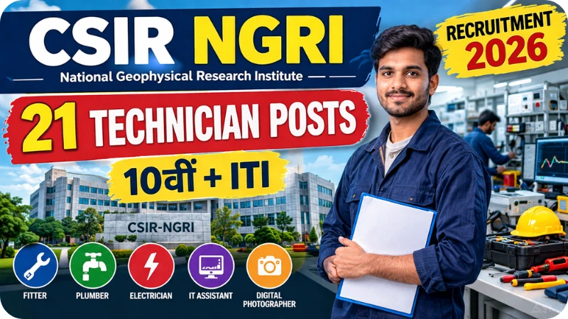 CSIR NGRI Technician Recruitment 2026