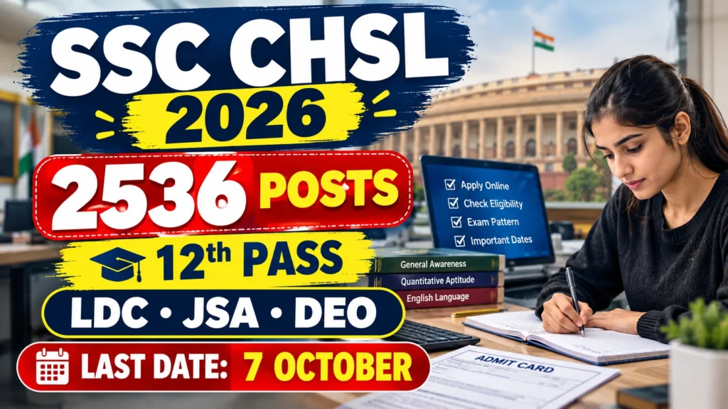 SSC CHSL Recruitment 2026