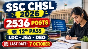 SSC CHSL Recruitment 2026